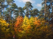 Картина "Осени не достать до верхушек сосен"